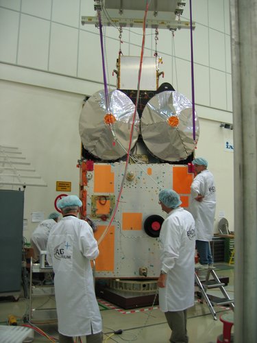 CryoSat undergoing mass balance testing