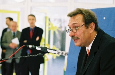 Dr. Frank Danesy speaks at Childcare Centre launch