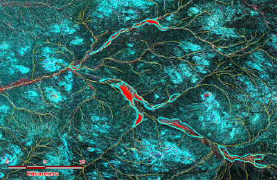 Radar imagery of underground water