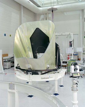 Telescope frame and baffle