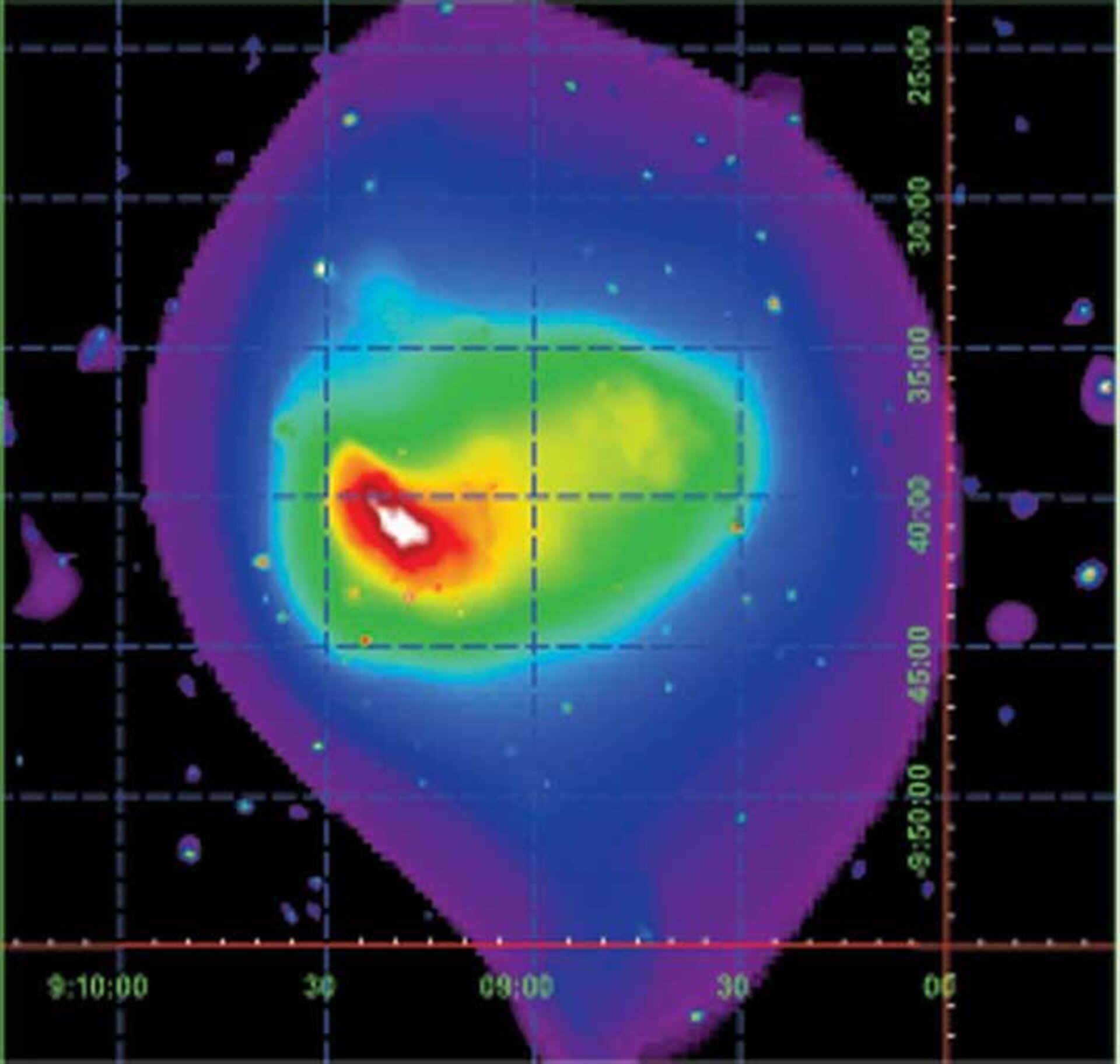 X-ray brightness map