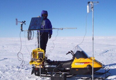 Canadian weather station on the Devon ice-cap