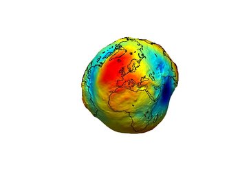The Earth's gravity field (geoid) as it will be seen by GOCE