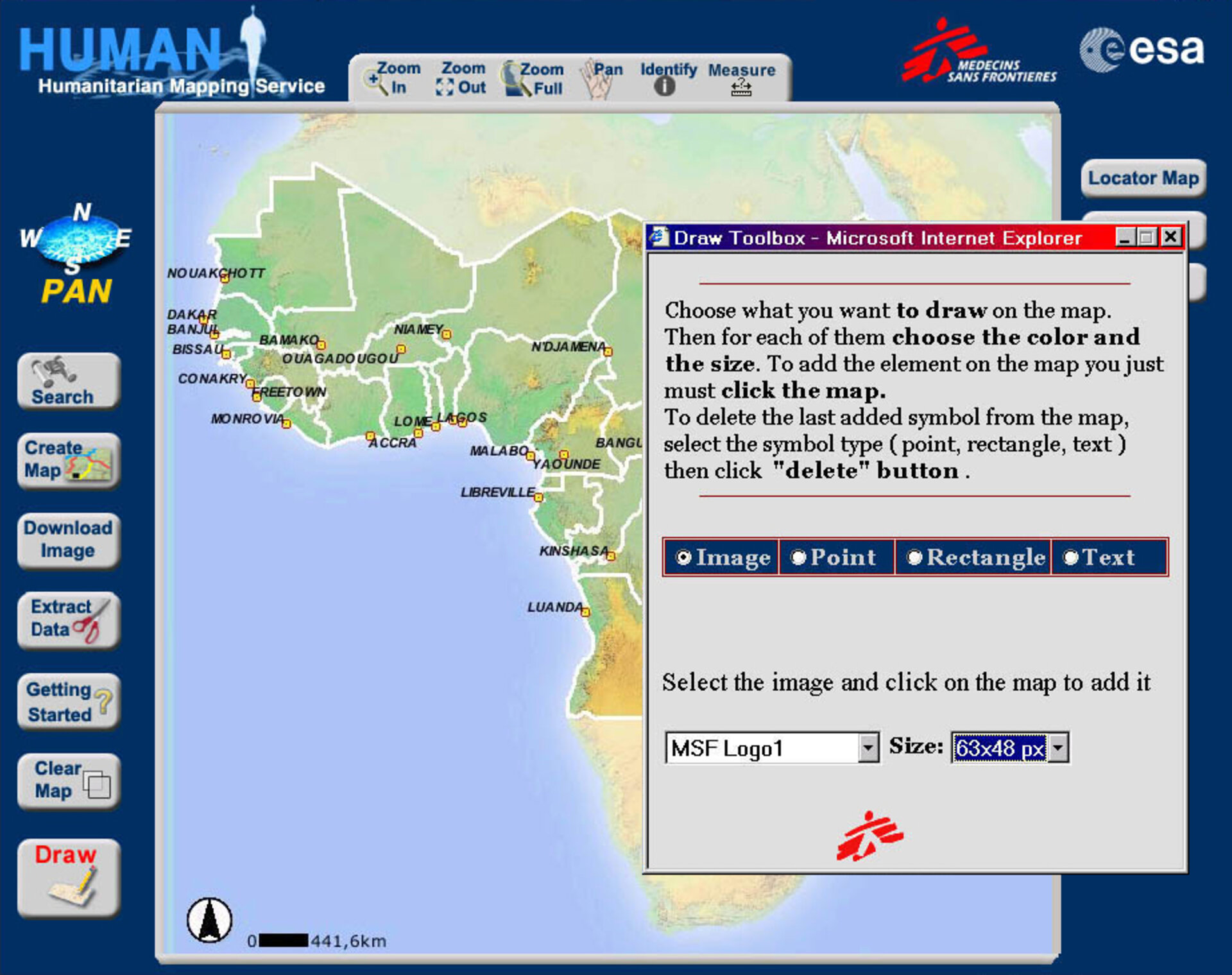 ESA - HUMAN web portal