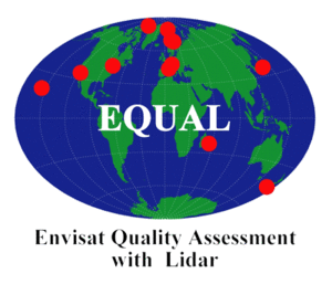 Envisat Quality Assessment with Lidar