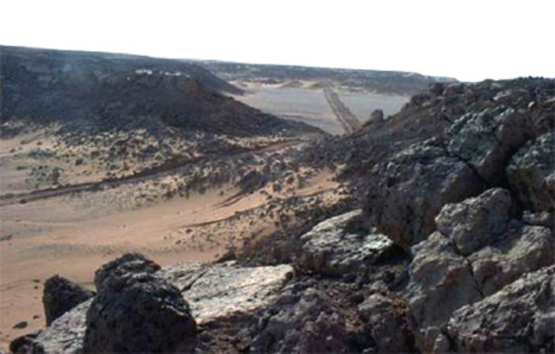 Inaccessible rough terrain in North Africa