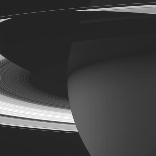 Majestic view of Saturn