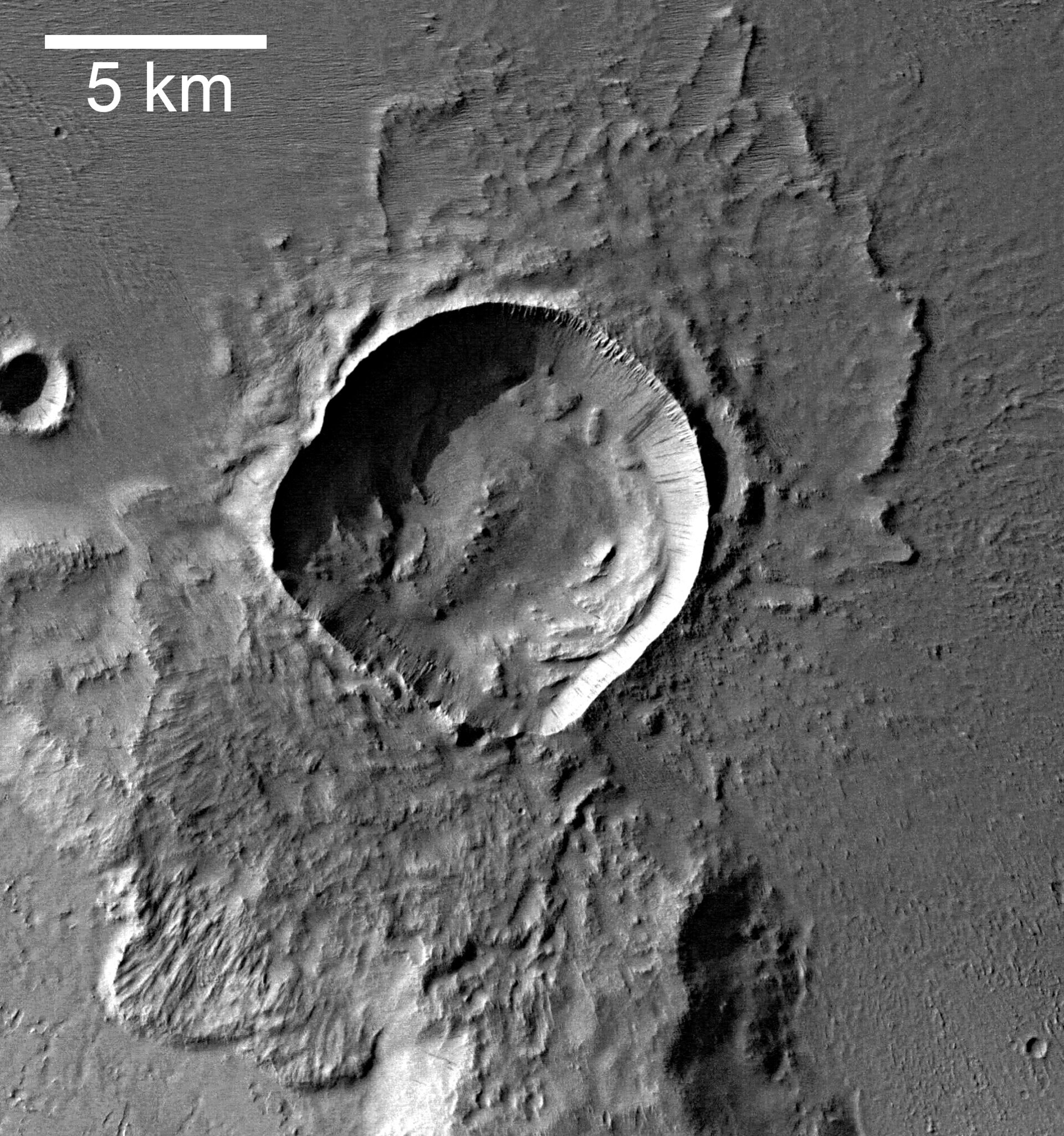 Detail 3 - an impact crater
