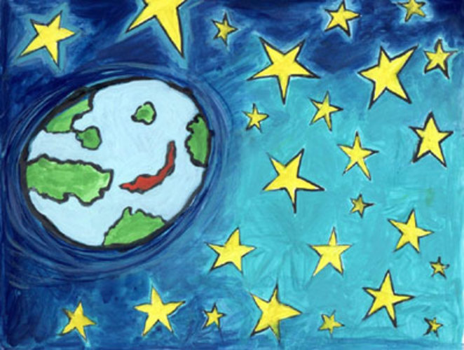Flag for Earth winner, ages 10 to 14