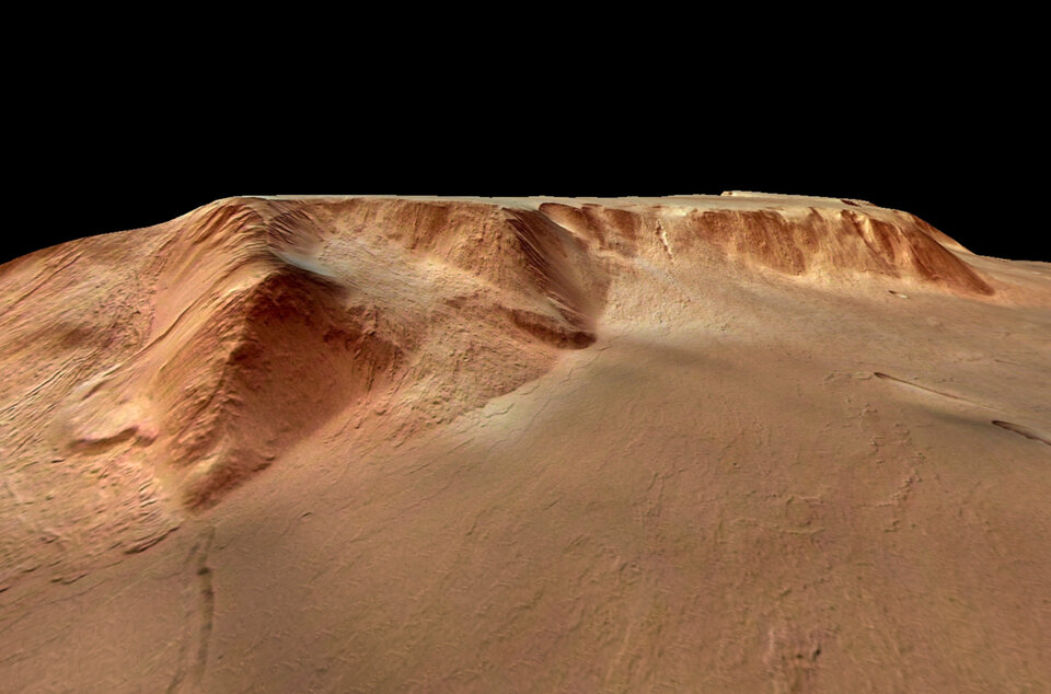 Western scarp of Olympus Mons