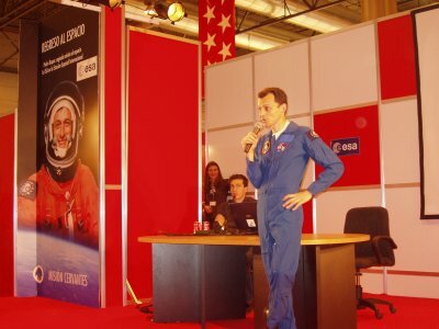 El astronauta de la ESA Pedro Duque en el Auditorium, el 15 de Abril