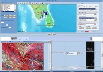 Esempio di ricerca multimissione sulle aree colpite dallo Tsunami del Dicembre 2004