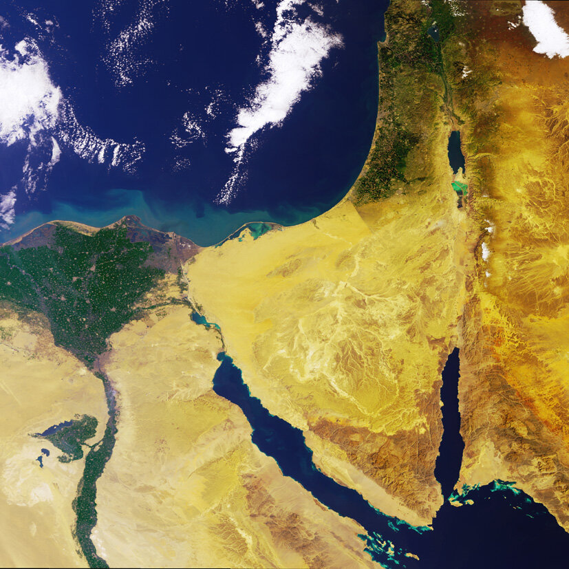 Das Nildelta und die Sinaï-Halbinsel
