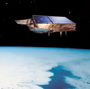 Artist's impression of CryoSat in orbit