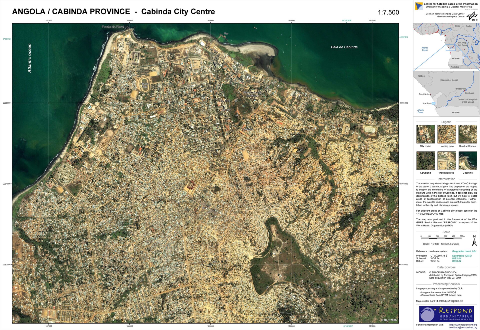 Map of Cabinda (Angola)