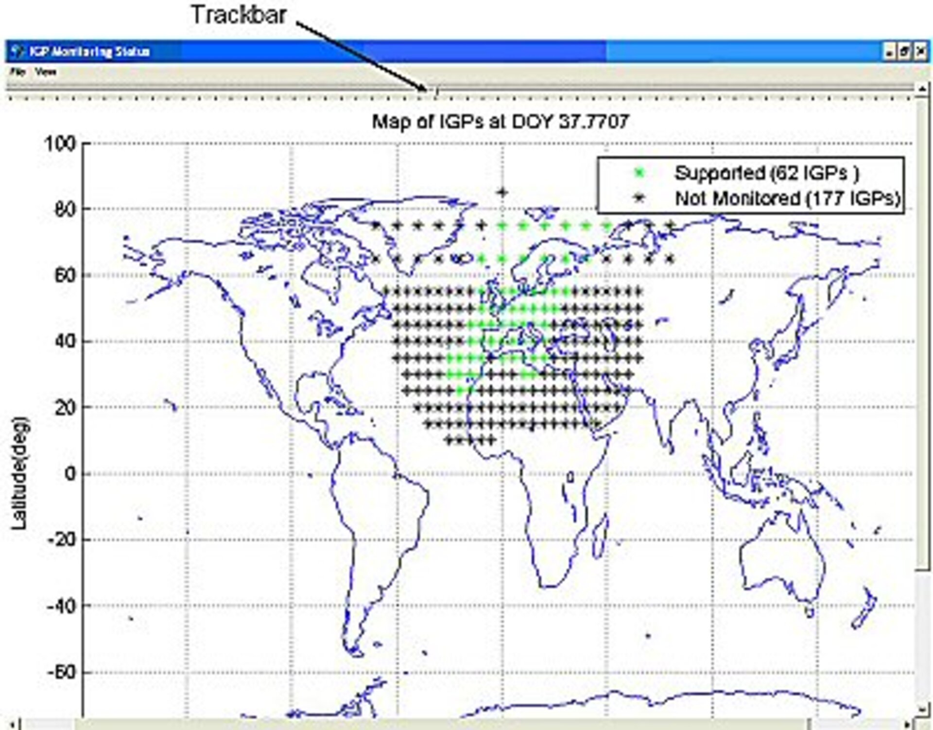 Monitoring status map