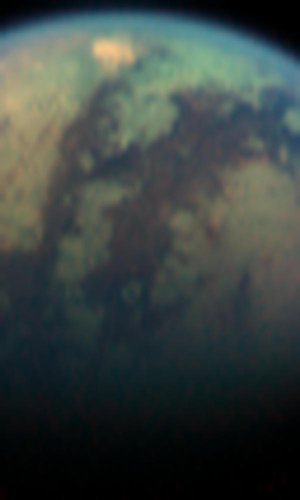 Red spot on Titan