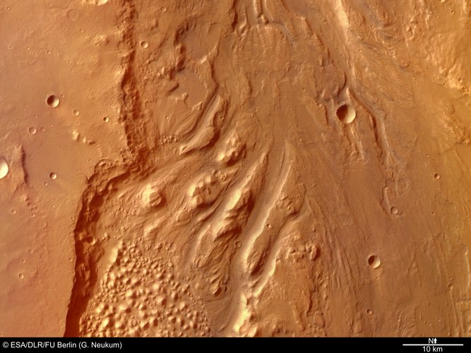 Colour view of Ares Vallis