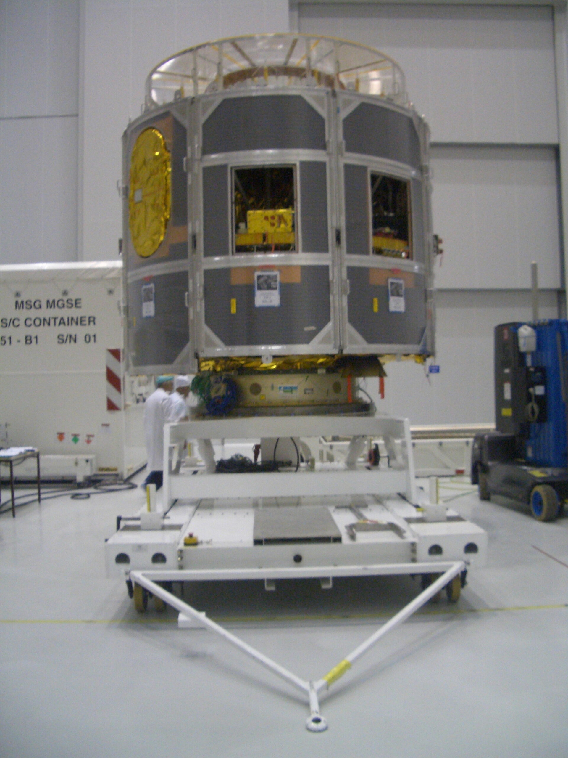 MSG-2 installation on the trolley