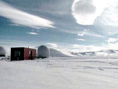 The Svalsat tracking station at Spitzberg