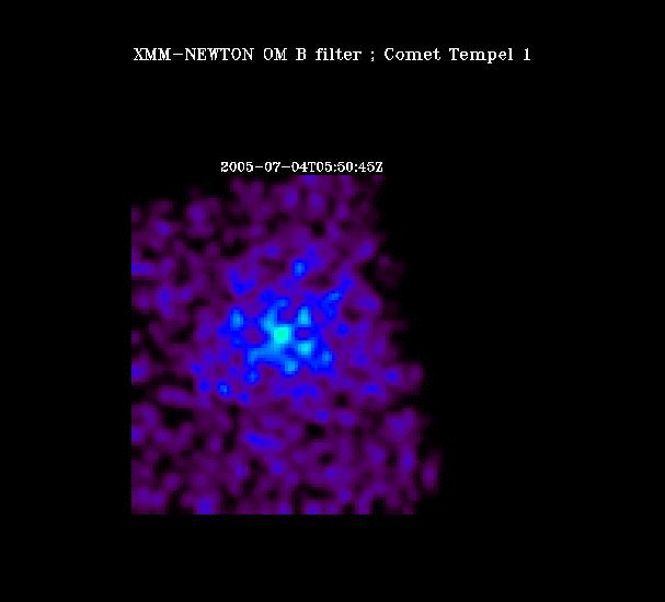 Animation the first XMM-Newton images of impact