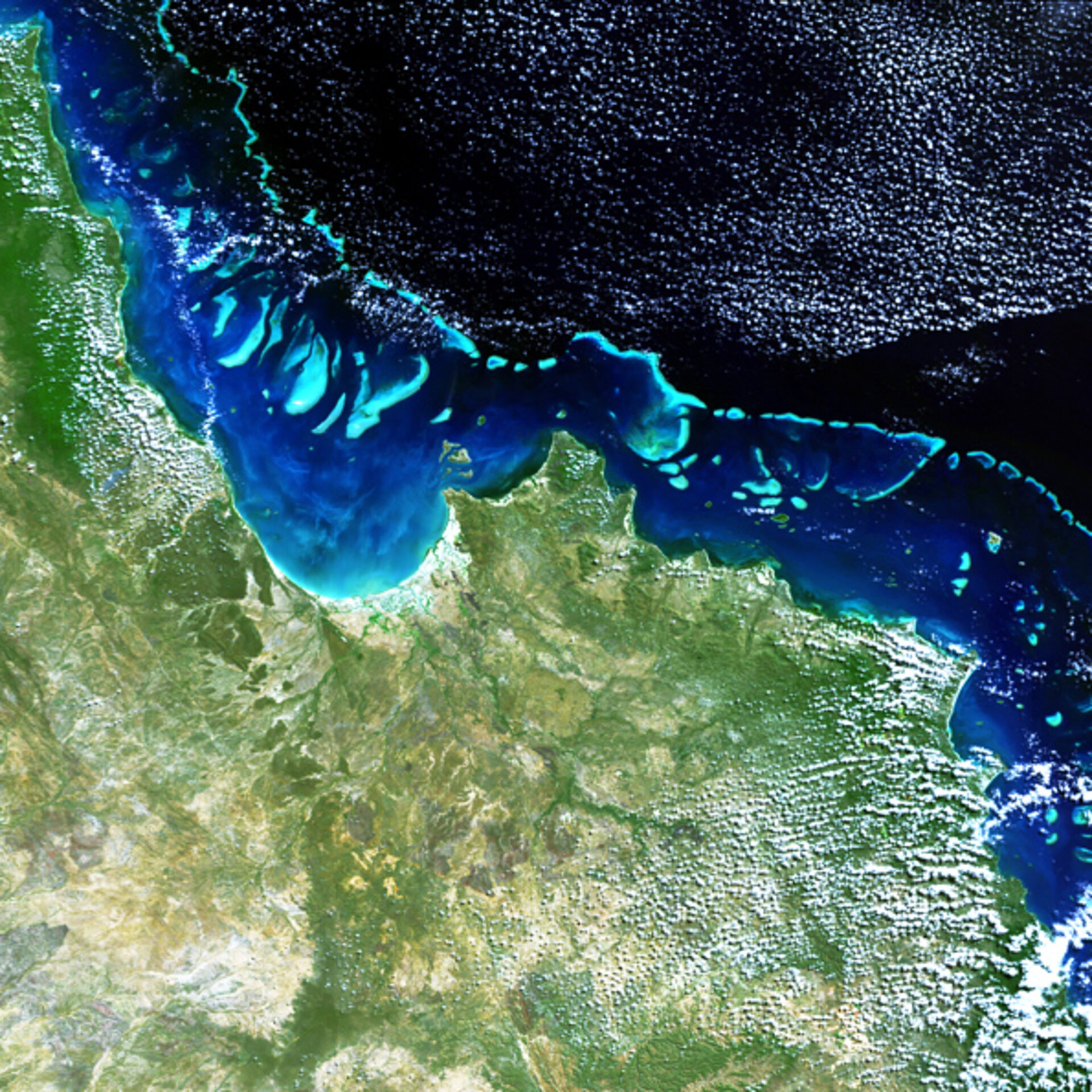 Top 104+ Images can the great barrier reef be seen from space Completed