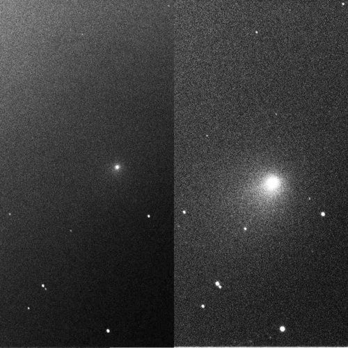 First European images of impact on Comet 9P/Tempel 1