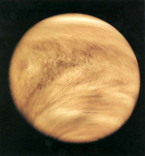 Mariner 10 image of Venus cloud tops
