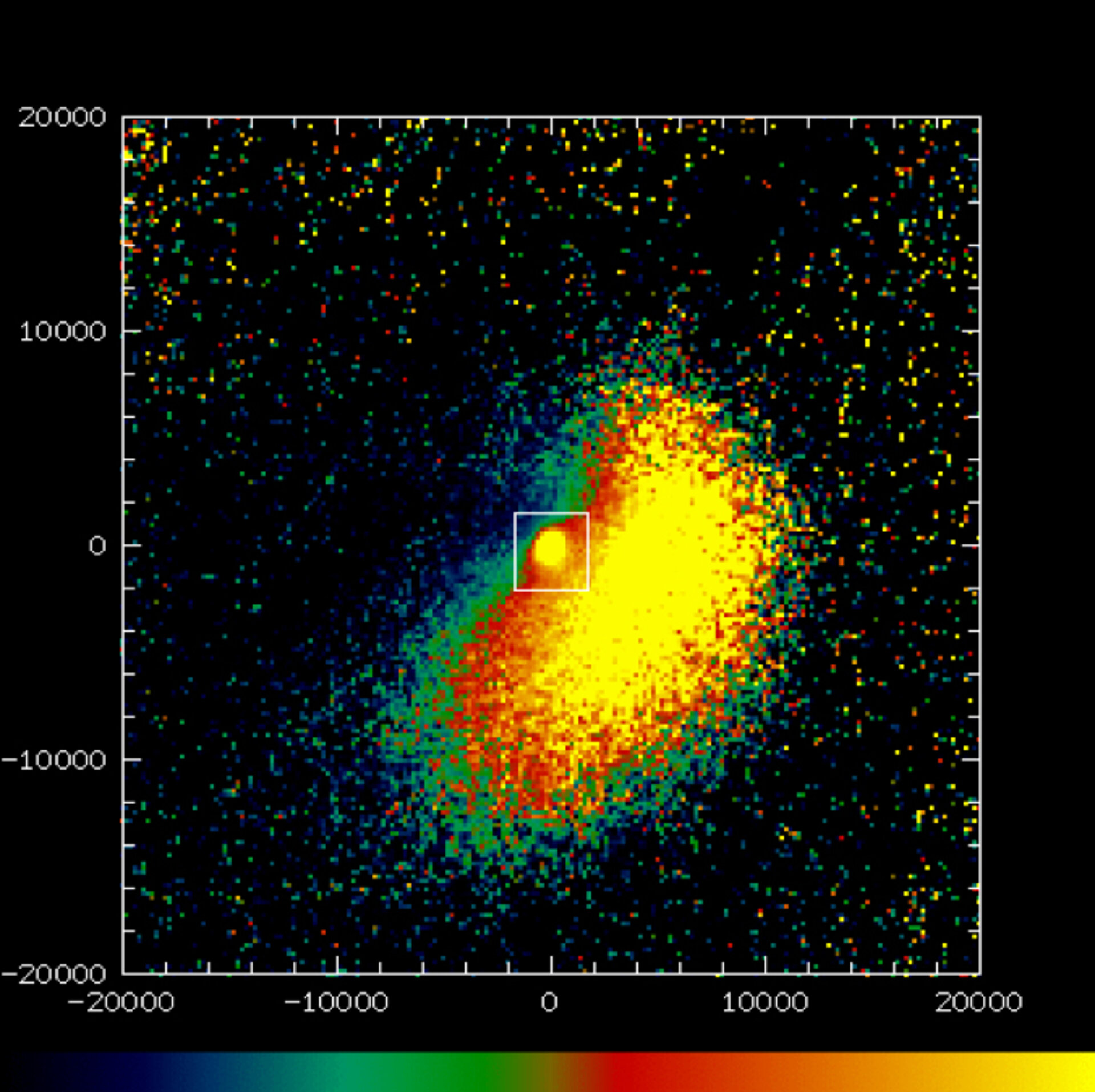 SOFI image of comet after the impact (J band)