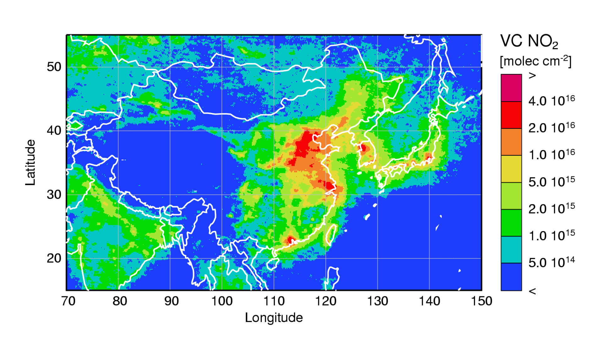 Air quality monitoring over China