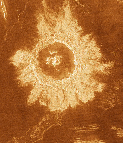Danilova crater on Venus