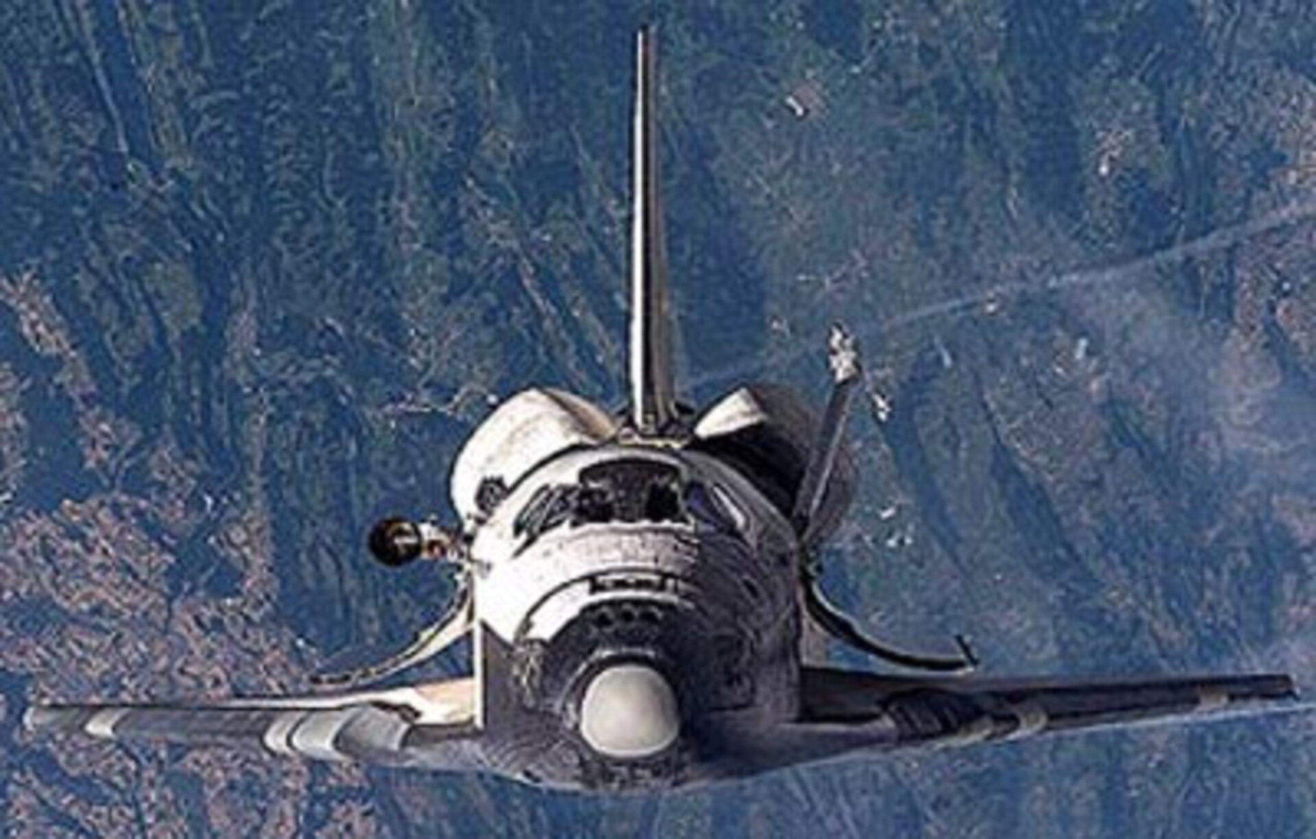 Space Shuttle Discovery in orbit