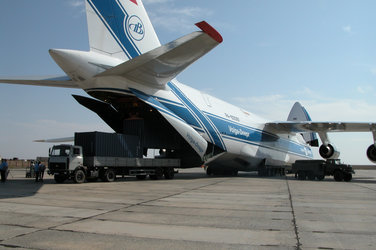Venus Express arrives at Baikonur airport