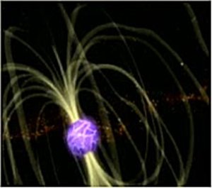 Artist's impression of cracks on a neutron star's surface