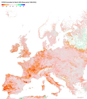 Measuring European photosynthesis levels with MERIS