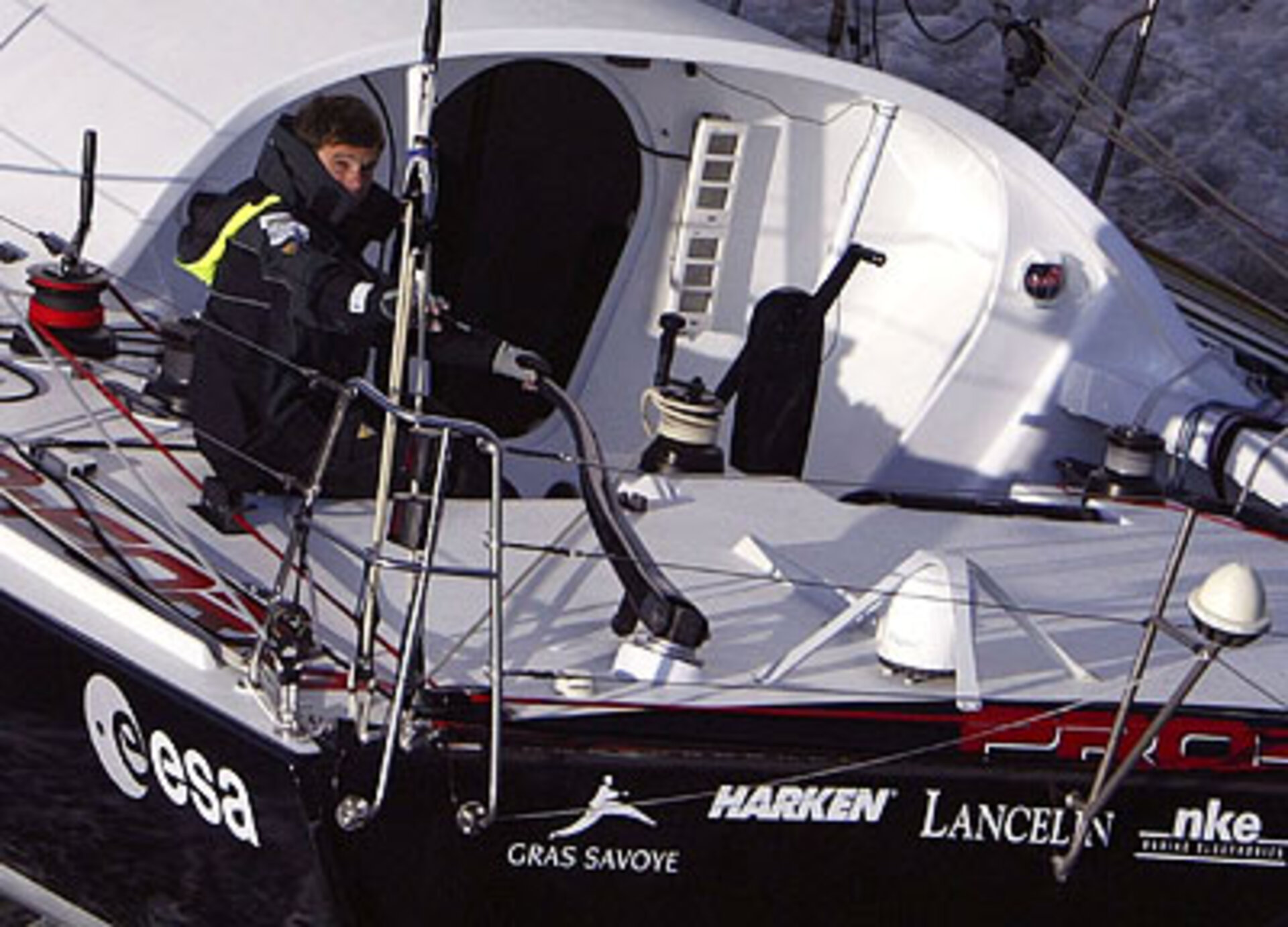 European space technology onboard Thiercelin's boat