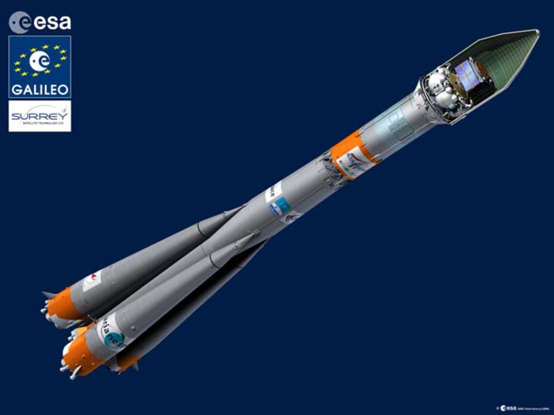 ESA - GIOVE-A ready to join its Soyuz launcher; launch timeline