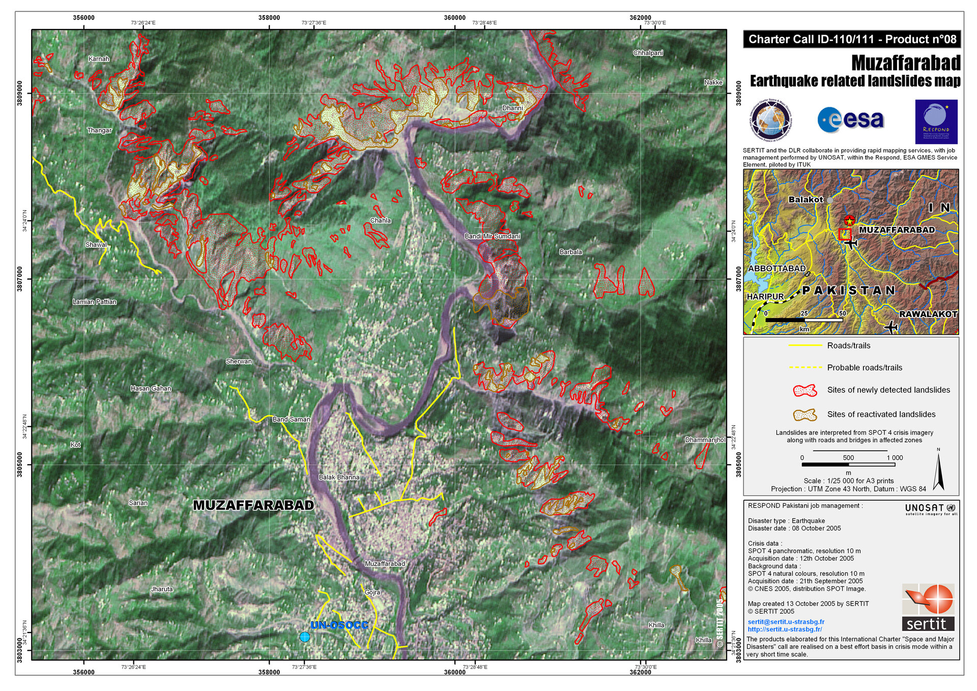 Mapping earthquake-related landslides