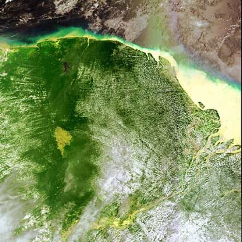 The northeast coast of South America as seen from Envisat