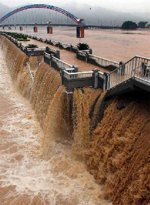 Flooding in Wuzhou city