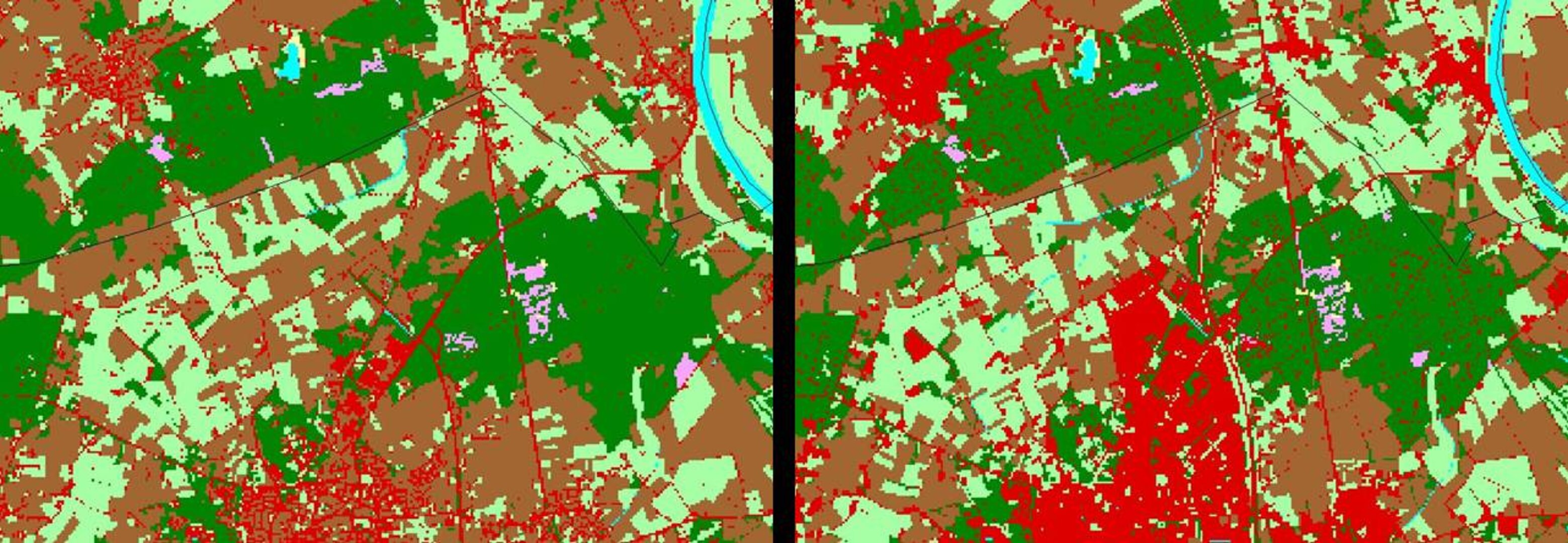 Land use change in the Netherlands
