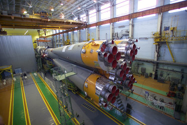 Photos-Soyuz FG-Fregat vehicle carrying Venus Express probe- Final preparation