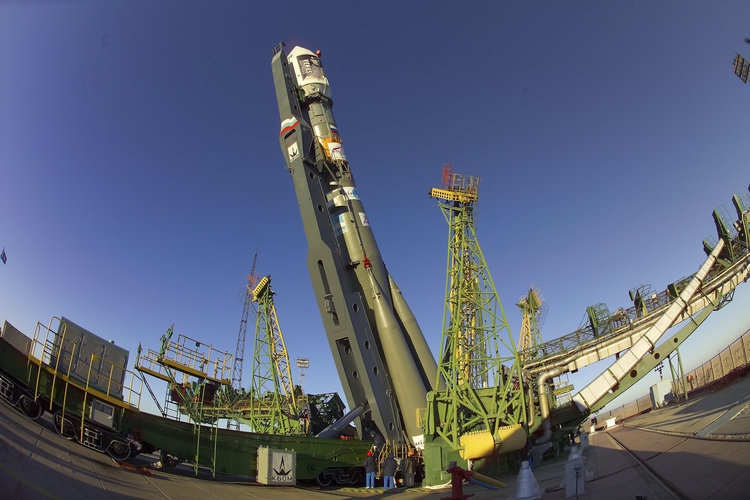 Vehicle carrying Venus Express probe- Roll out