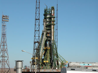 Venus Express and Soyuz-Fregat on the launch pad