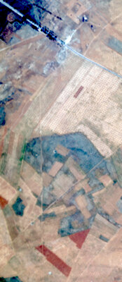 Airborne hyperspectral view of Ben Gardane