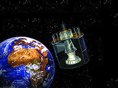 Artist's view of SEVIRI in orbit