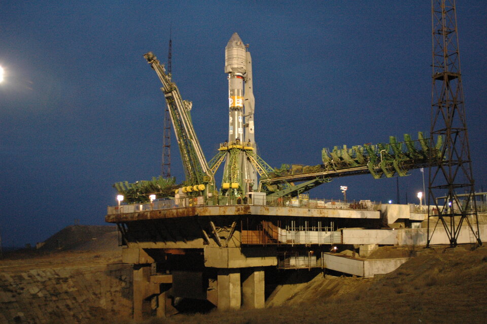 GIOVE-A on the launch pad