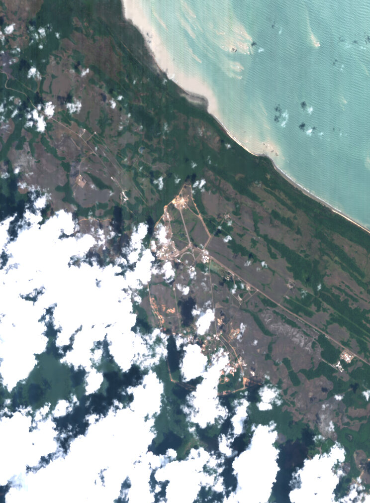 Kourou from orbit