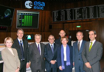 ECB president visits ESOC