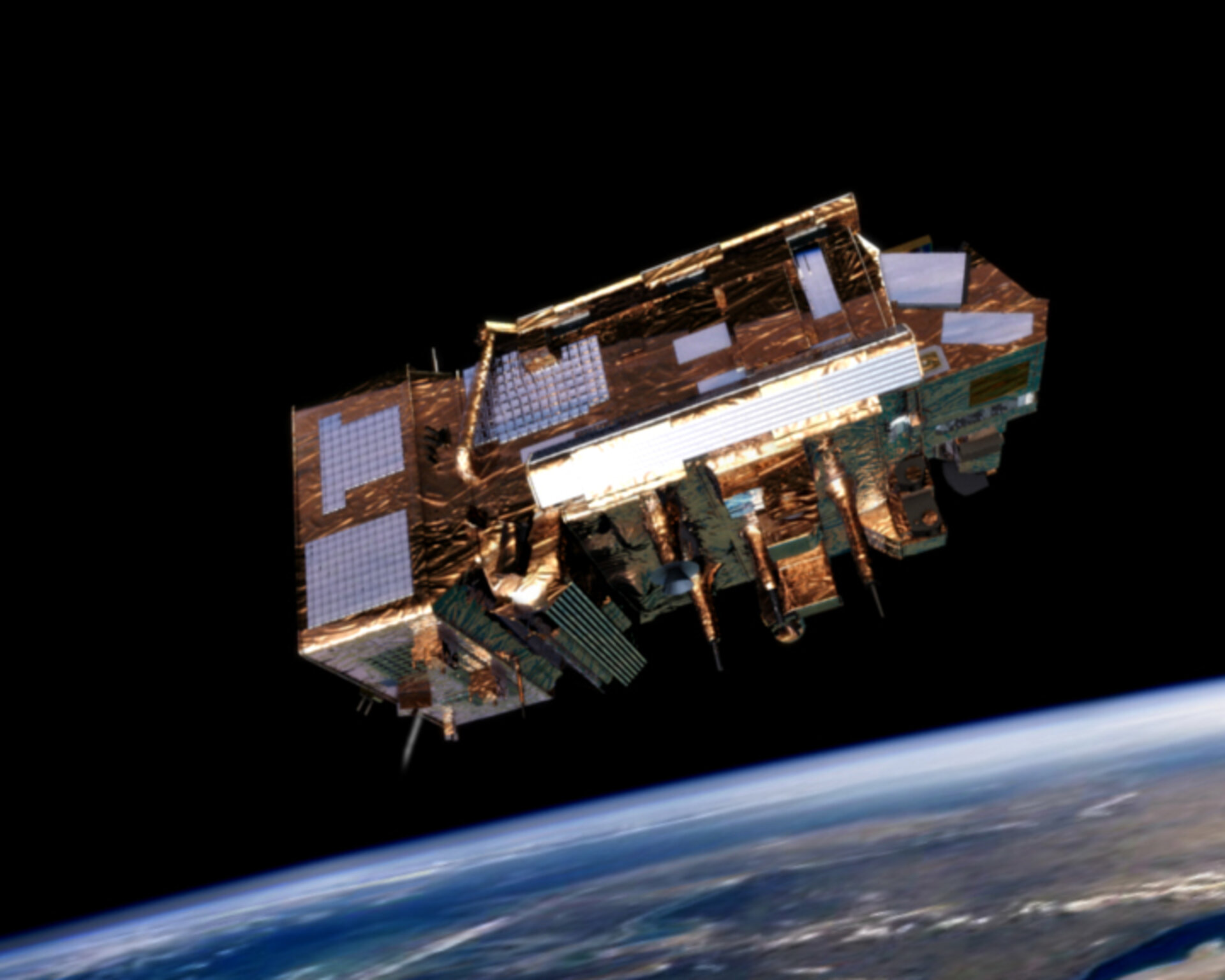 MetOp before solar array deployment